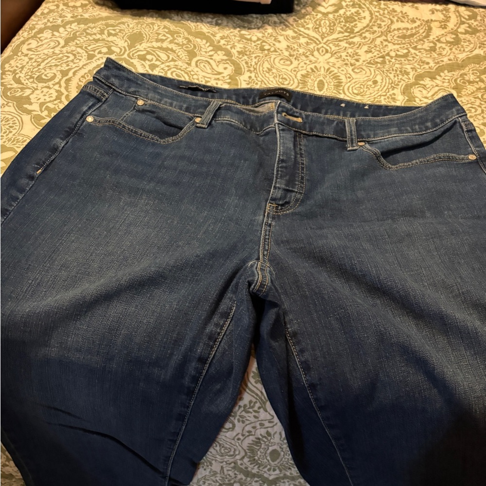 Talbots Blue Straight Leg Jeans Classic Denim
